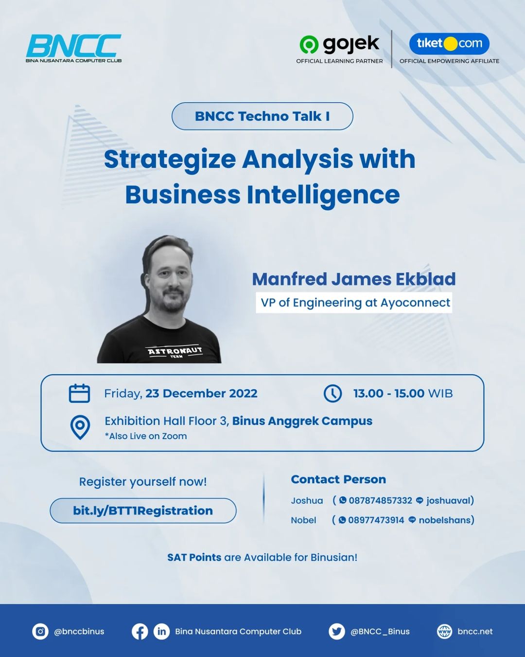 BNCC Techno Talk I: Strategize Analysis with Business Intelligence